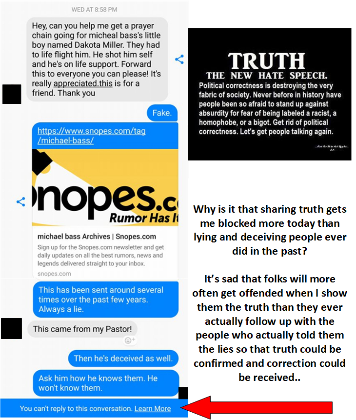 Don't Want To hear Truth