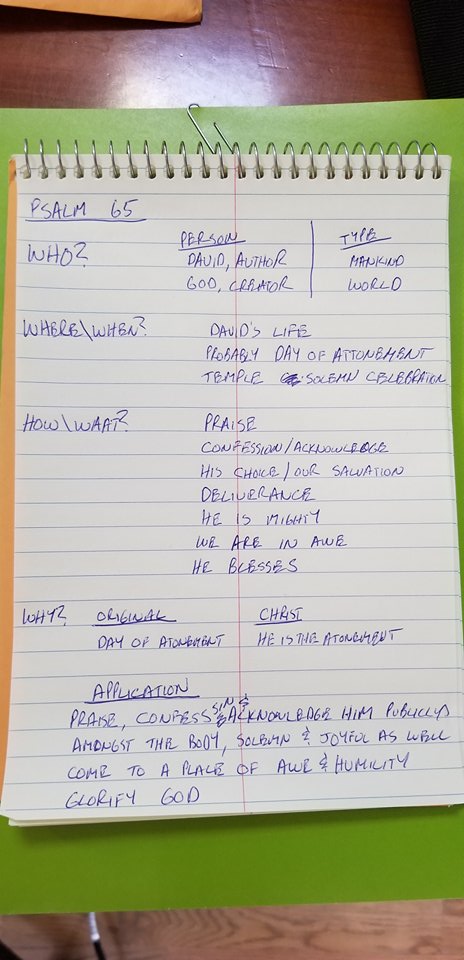 Psalm65 Journal